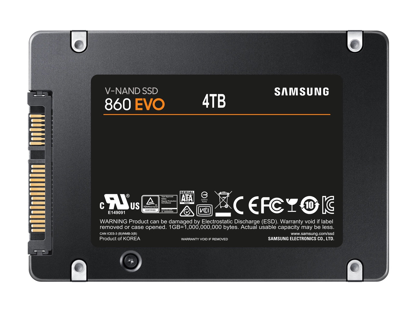 Refurb Samsung 860 EVO 4TB SATA III 2.5" Internal SSD