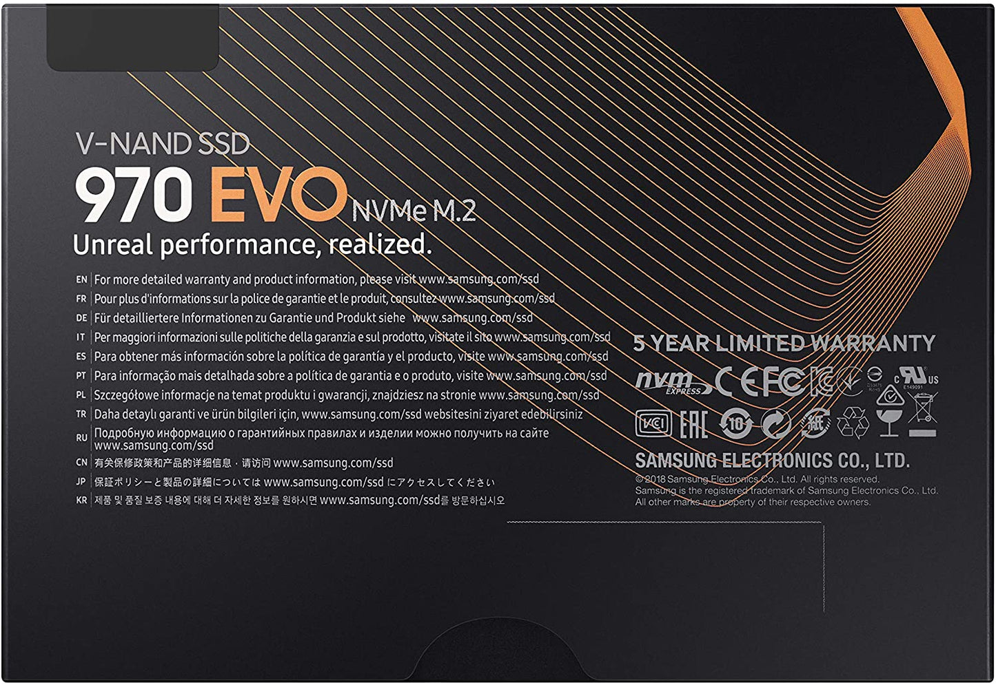Samsung 970 EVO 2TB M.2 NVMe SSD - Internal Solid State Hard Drive